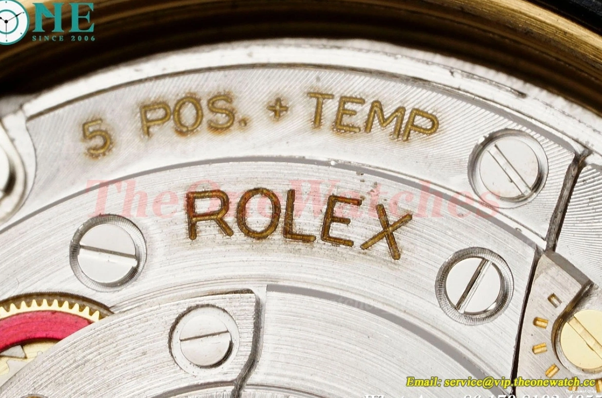 JDF (Gain Black 228238 YG DayDate VR3255 Dial V4 Textured 40mm YG Weight) 1204